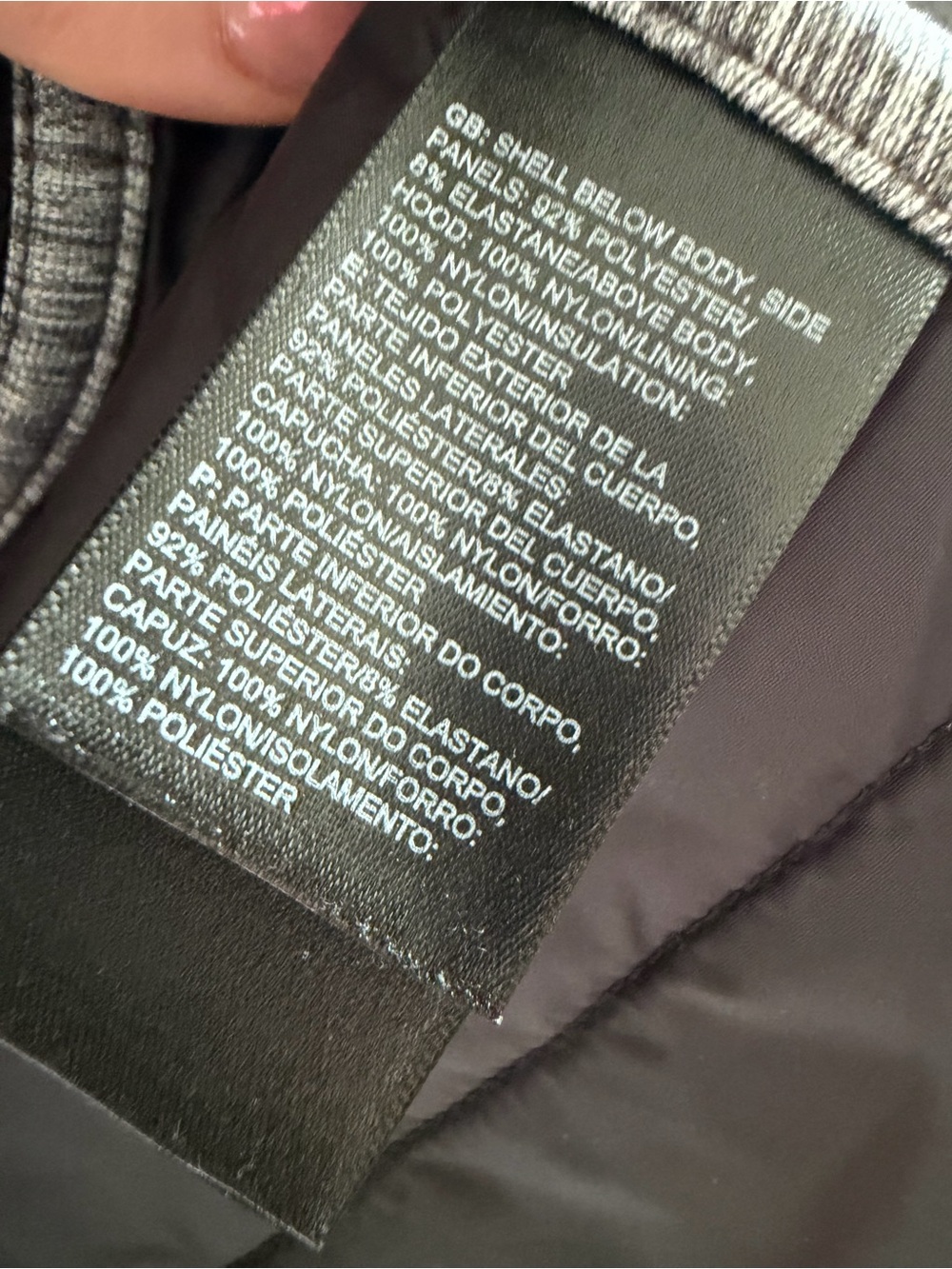The North Face Black & Gray Hooded Women's XL Vest Outdoor Full Zip - Picture 7 of 11